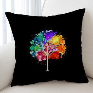 Colorful Spray Leaves Plant SWKD4545 Cushion Cover