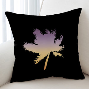 Gradient Purple Yellow Coconut Plant Shape SWKD4546 Cushion Cover