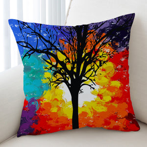 Colorful Big Tree Full Screen SWKD4585 Cushion Cover