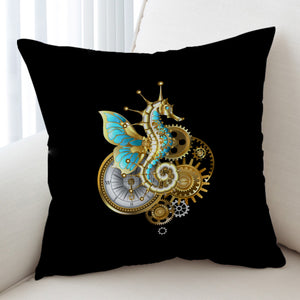 Golden Hippocampus Robot SWKD4642 Cushion Cover