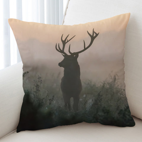 Image of Faded Deer In Forest SWKD4654 Cushion Cover