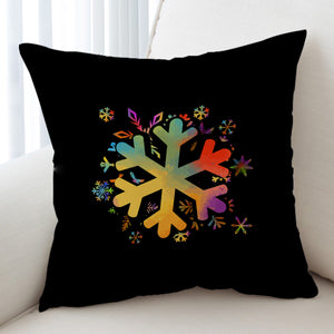 Colorful Snowflake Pattern SWKD4656 Cushion Cover