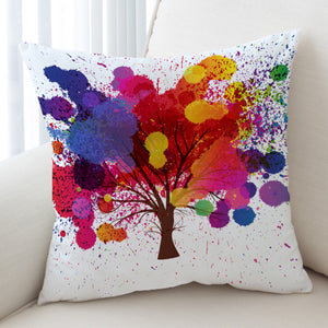 Colorful Splash Big Tree SWKD4657 Cushion Cover