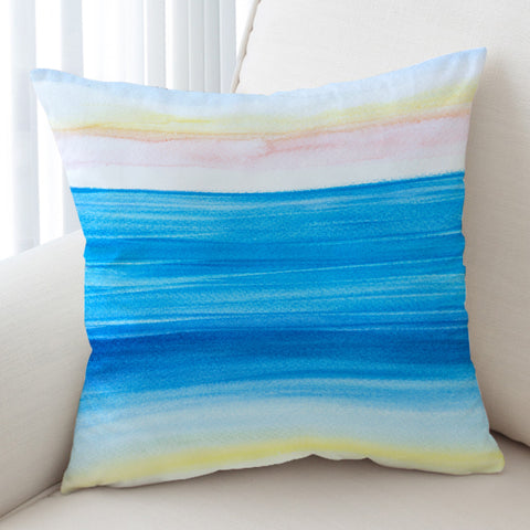 Image of Watercolor Gradient White Blue SWKD4741 Cushion Cover