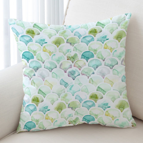 Image of Green Blue Pastel Japanese Seamless Art SWKD5157 Cushion Cover