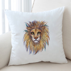 Lion Waxen Color Draw SWKD5158 Cushion Cover