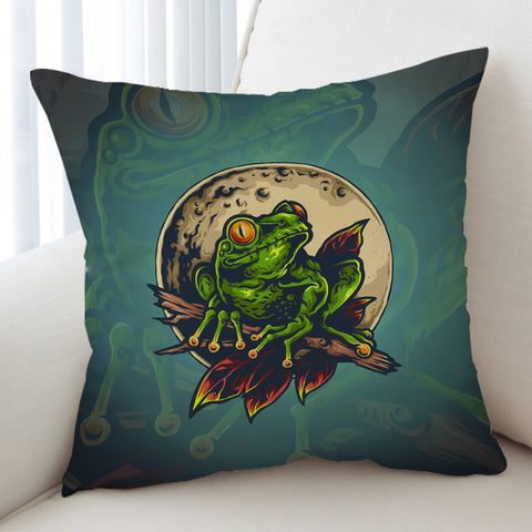 Image of Old School Color Frog Moon Night SWKD5176 Cushion Cover