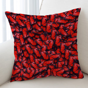 Multi Red Butterflies SWKD5179 Cushion Cover