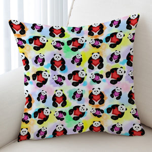 Multi Love Panda Gradient Theme SWKD5180 Cushion Cover