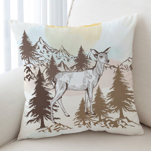Little Deer Forest Brown Theme SWKD5197 Cushion Cover