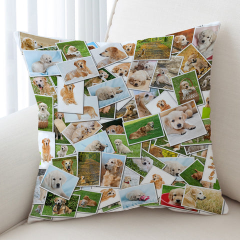 Image of Golden Retriever Pictures SWKD5237 Cushion Cover