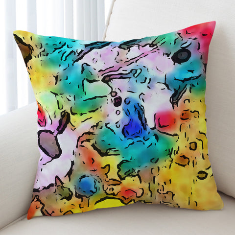 Image of Colorful Leopard Pattern SWKD5258 Cushion Cover