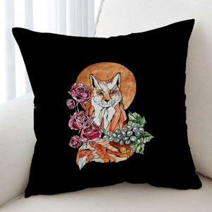 Watercolor Floral Fox Illustration SWKD5266 Cushion Cover