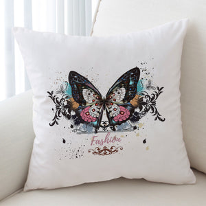 Fashion Butterfly White Theme SWKD5330 Cushion Cover