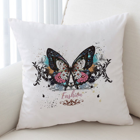Image of Fashion Butterfly White Theme SWKD5330 Cushion Cover