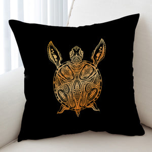 Golden Aztec Pattern Turtle SWKD5348 Cushion Cover
