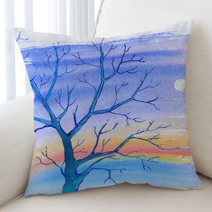 Watercolor Big Tree & Rainbow Blue Theme SWKD5351 Cushion Cover