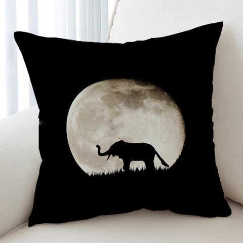 Image of Elephant Under The MoonLight SWKD5451 Cushion Cover