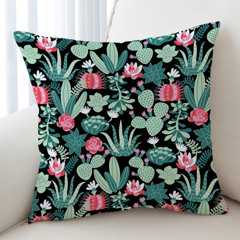 Image of Cute Cactus Flowers SWKD5458 Cushion Cover