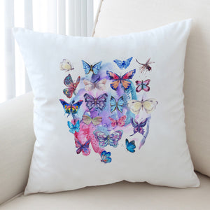 Pink & Purple Butterflies SWKD5466 Cushion Cover