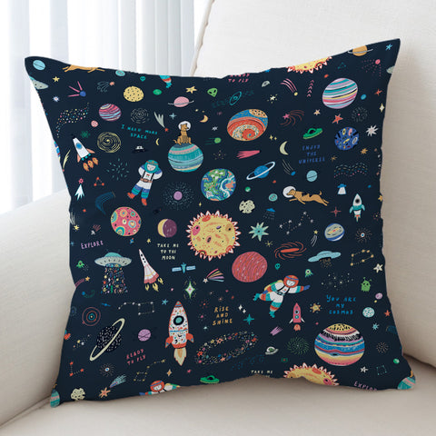 Image of Cute Tiny Space Draw SWKD5469 Cushion Cover