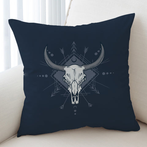 Image of Buffalo Head Navy Theme SWKD5471 Cushion Cover