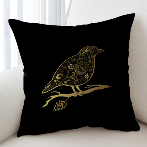 Image of Golden Mandala Sunbird SWKD5472 Cushion Cover