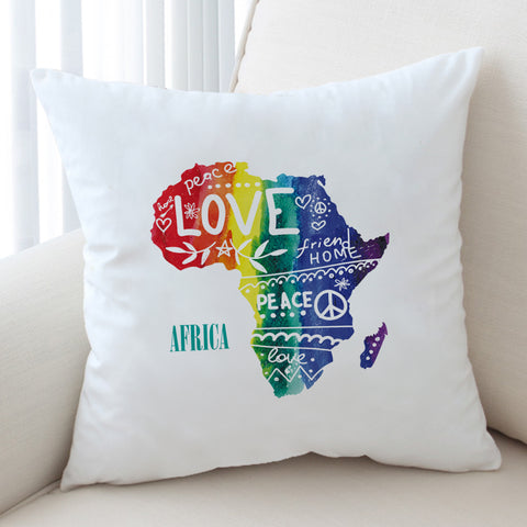 Image of Piece And Love LGBT Africa SWKD5478 Cushion Cover