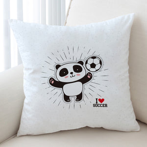 Cute Little Panda I Love Soccer SWKD5491 Cushion Cover