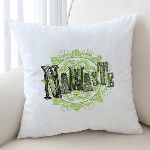 Image of Namaste Volt Mandala White Theme SWKD5494 Cushion Cover