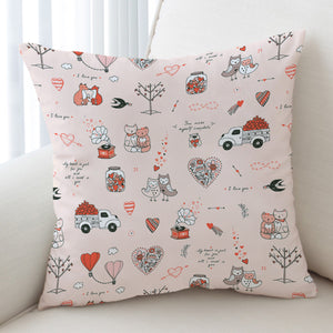 Cute Little Love Gifts Pink Theme SWKD5499 Cushion Cover