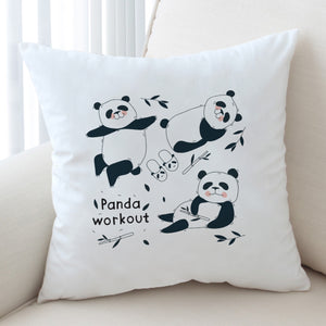 Cute Panda Work Out SWKD5500 Cushion Cover