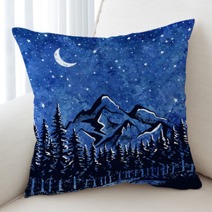 Blue Night Black Landscape SWKD5614 Cushion Cover