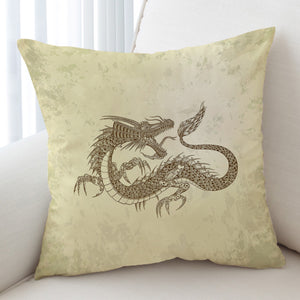 Asian Dragon Earth Tone SWKD5623 Cushion Cover