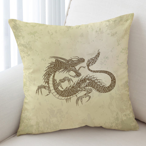 Image of Asian Dragon Earth Tone SWKD5623 Cushion Cover