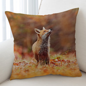 Real Little Fox In The Forest SWKD6107 Cushion Cover