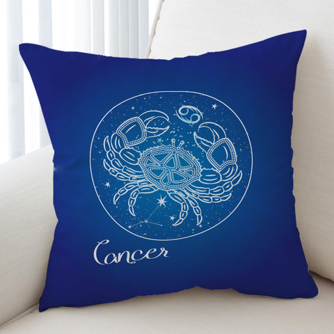 Image of Cancer Sign Blue Theme SWKD6109 Cushion Cover