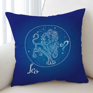 Leo Sign Blue Theme SWKD6110 Cushion Cover