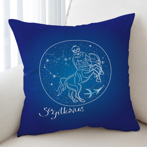 Image of Sagittarius Sign Blue Theme SWKD6111 Cushion Cover
