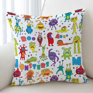 Colorful Funny Boo Monster Collection SWKD6129 Cushion Cover