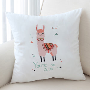 You Are So Cute - Pink Llama SWKD6130 Cushion Cover