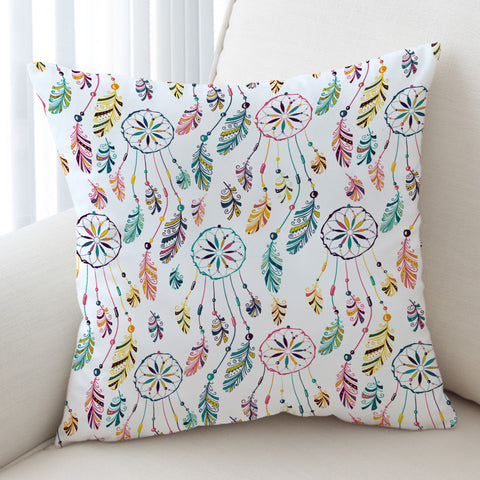 Image of Dreamcatcher Collection White Theme SWKD6131 Cushion Cover