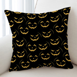Halloween Pumpskin Black Theme SWKD6201 Cushion Cover