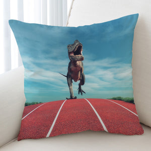 T-Rex Running On The Track SWKD6206 Cushion Cover