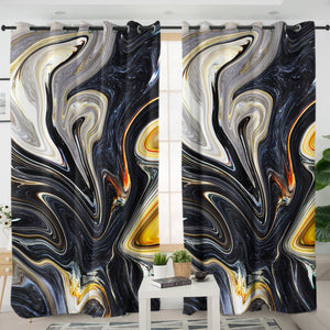 Metal Gradient SWKL3461 - 2 Panel Curtains