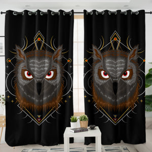 Dark Owl Dreamcatcher SWKL3480 - 2 Panel Curtains