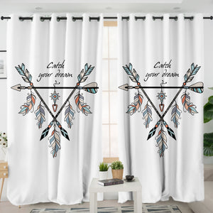 Catch Your Dream Triangle Dreamcatcher SWKL3487 - 2 Panel Curtains