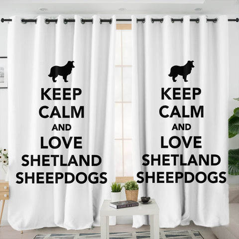 Image of Keep Calm SWKL3586 - 2 Panel Curtains