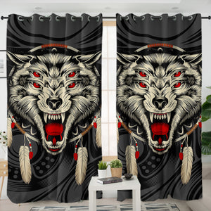 Evil Wolf Dreamcatcher SWKL3590 - 2 Panel Curtains