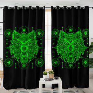 Neon Wolf Dreamcatcher SWKL3603 - 2 Panel Curtains